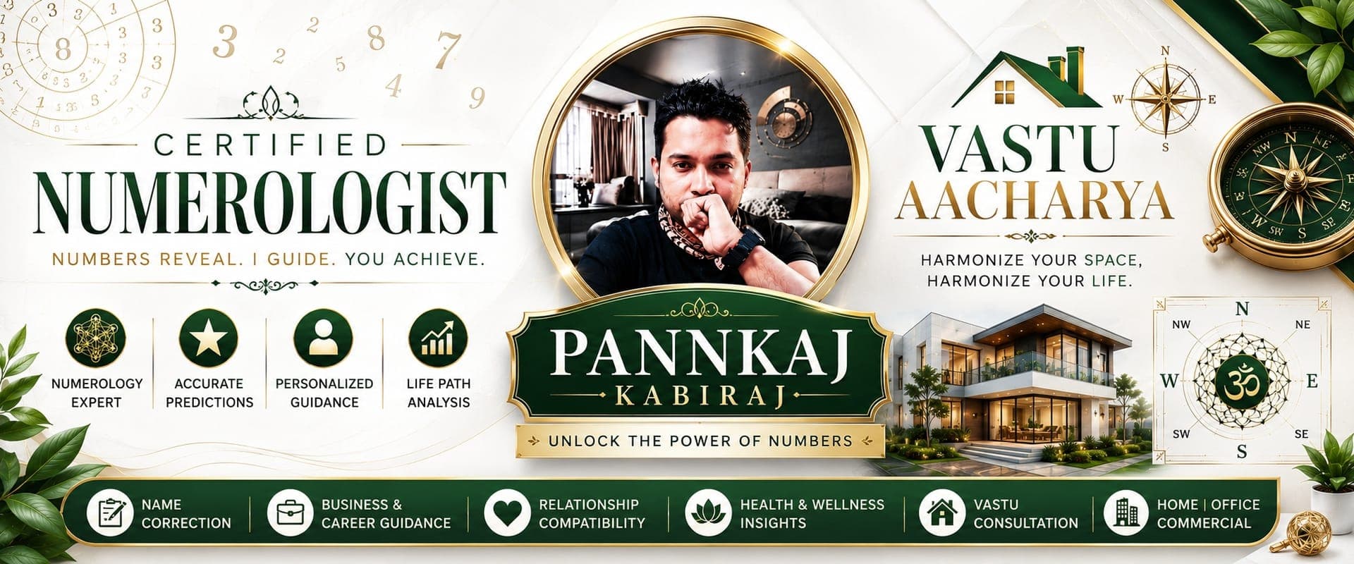 Pannkaj Kabiraj — Certified Numerologist & Vastu Aacharya